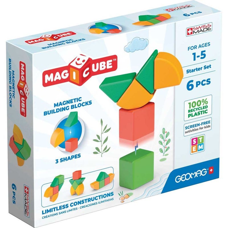 Geomag - Magnetic Building Blocks Starter Set 6 Pieces - 207 - Image 1